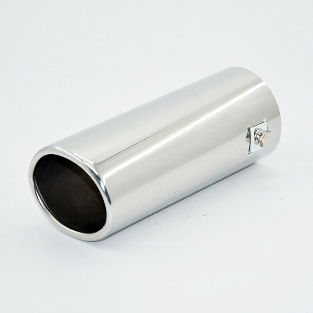 64mm Stainless Steel Car SUV Exhaust Muffler Tip 152mm