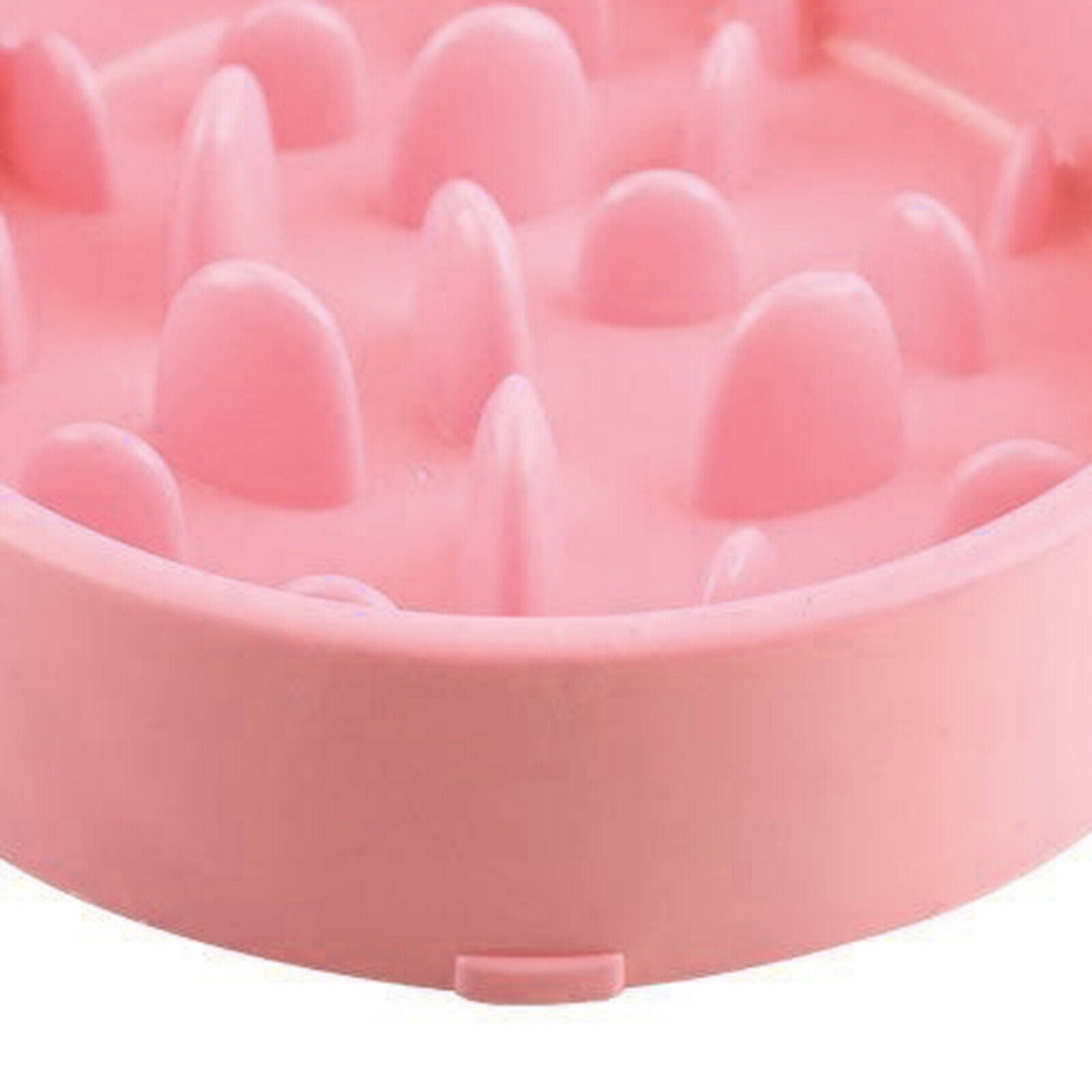 Slow Feeder Dog Bowl Pet Feeder Interactive Bloat Stop Dog Eating Dish Pink