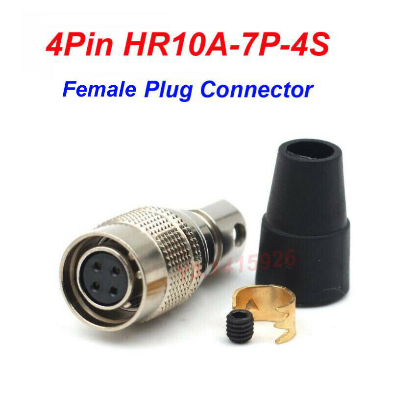 4Pin HR10A-7P-4S Female Plug Aviation Connector Industrial Camera Plug F Hirose
