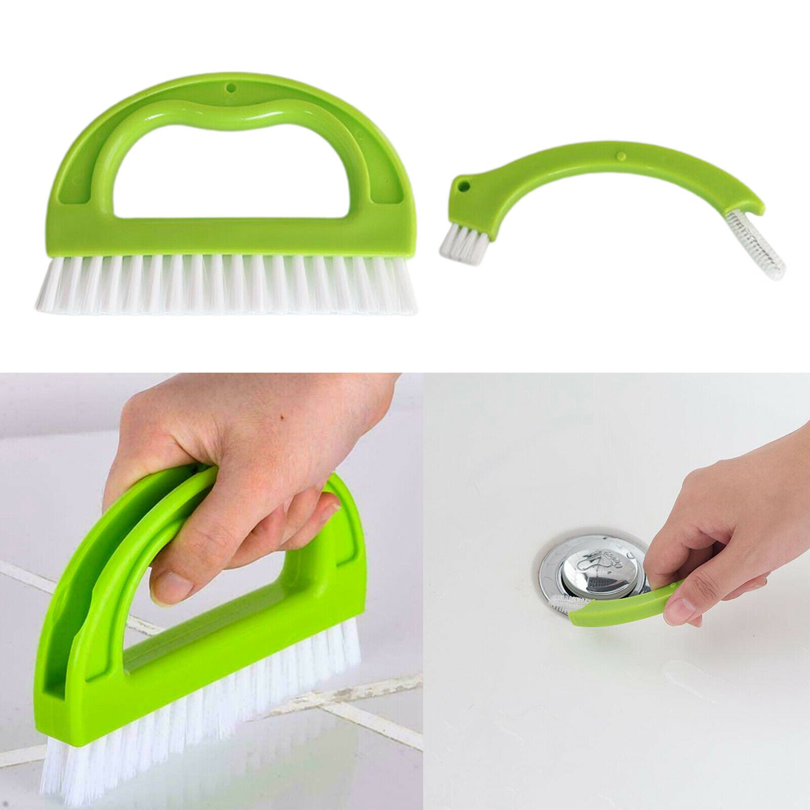 Mortar cleaner brush for shower cleaning, scrubbing floor lines tiles