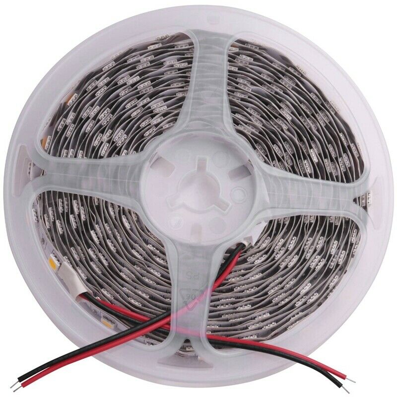 5M 300 Warm White LED 5050 SMD Flexible Light Lamp Strip 12V DC Home Club F4D4D4