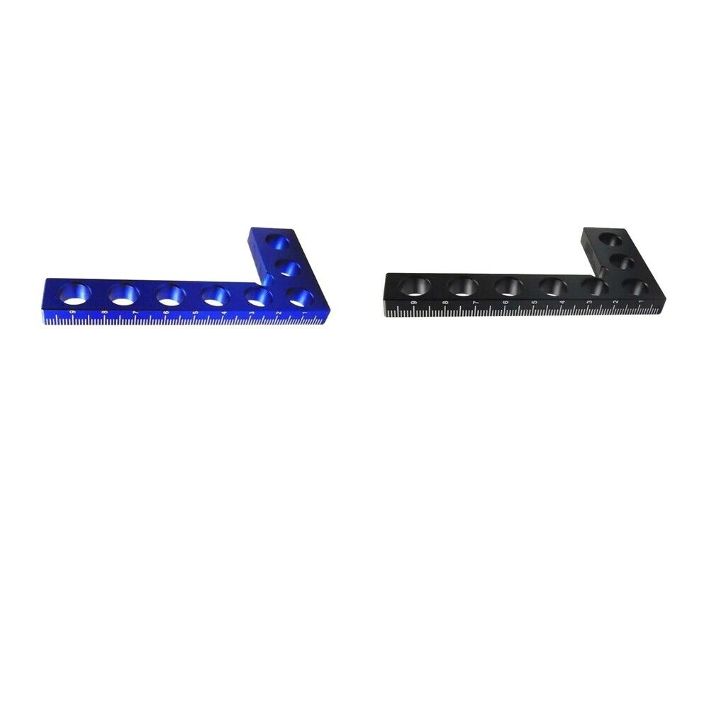 Set of 2 4'' Metal Right Angle Clamps for Picture Frame Shelf Cabinets