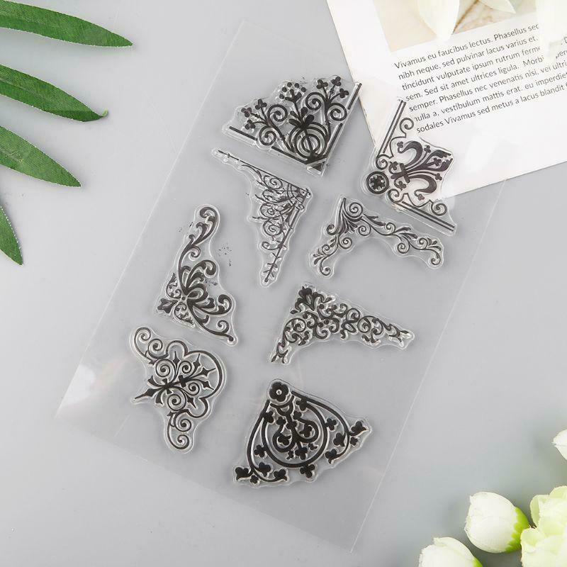 Corner Silicone Clear Seal Stamp DIY Scrapbooking Embossing Photo Album Decor