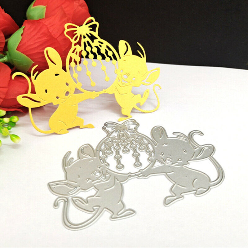Metal Cutting Dies Mold Animal Mouse Decor Scrapbook Paper Embossing Card.l8