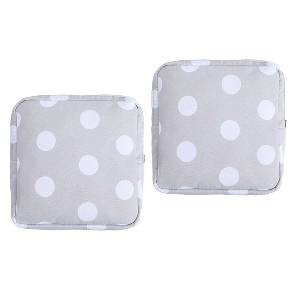 2x Portable Sanitary Bag Napkin Makeup Credit Card Coin for Women Girls Lady