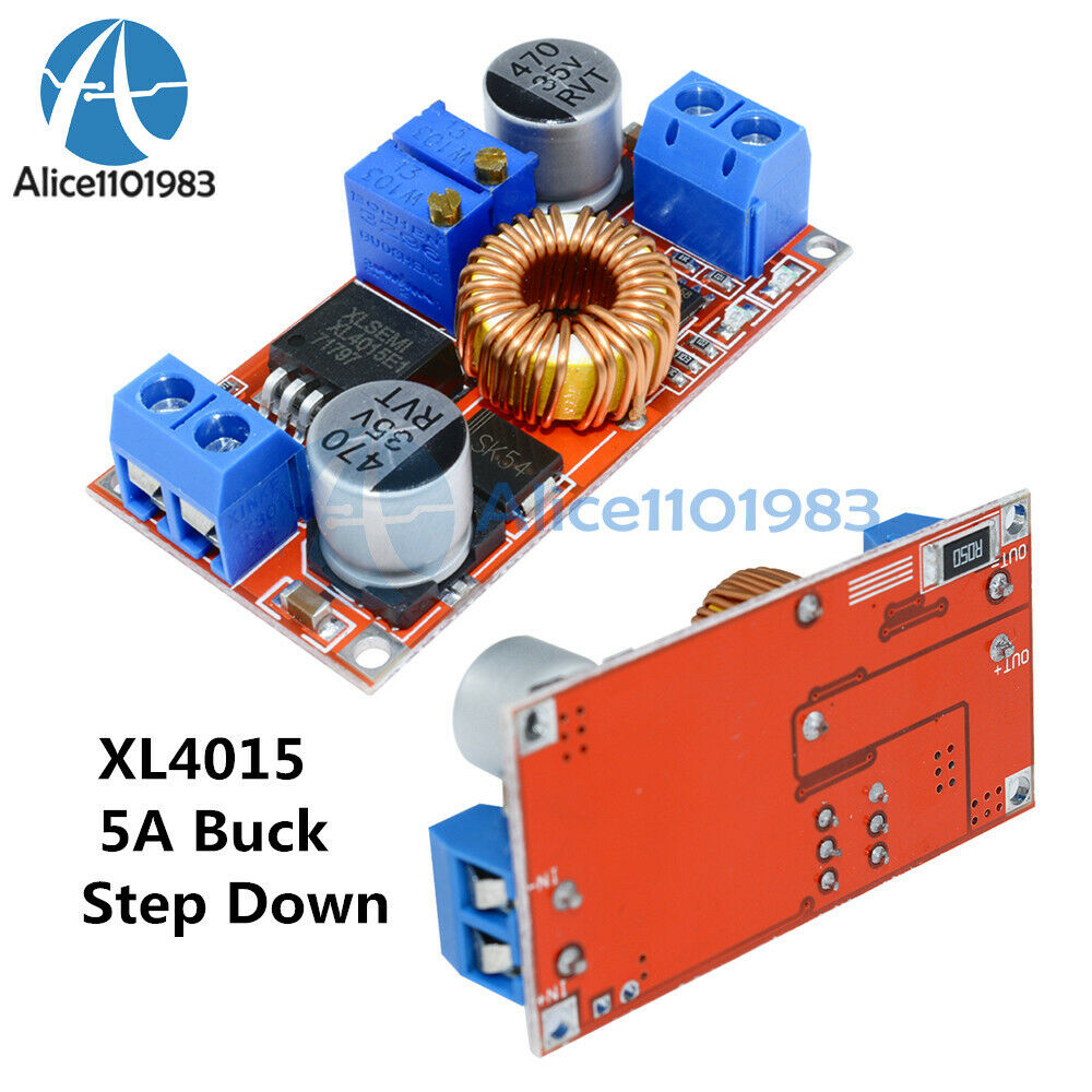 5PCS Lithium Charger Step down 5A 5V-32V to 0.8V-30V Power Supply Module 5A