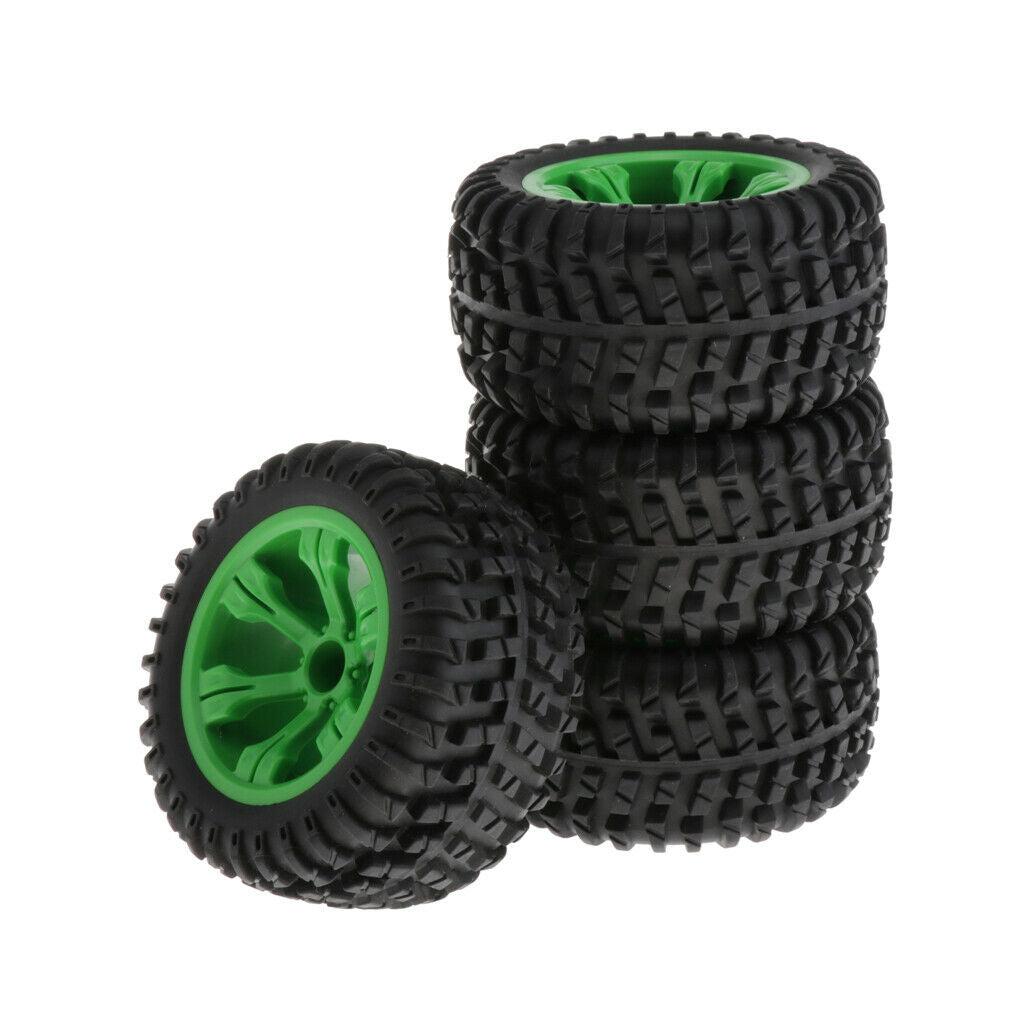 4 Pieces Wltoys 12428-A 1/12 Car Upgrade Tire 110mm Dia Replacement Parts