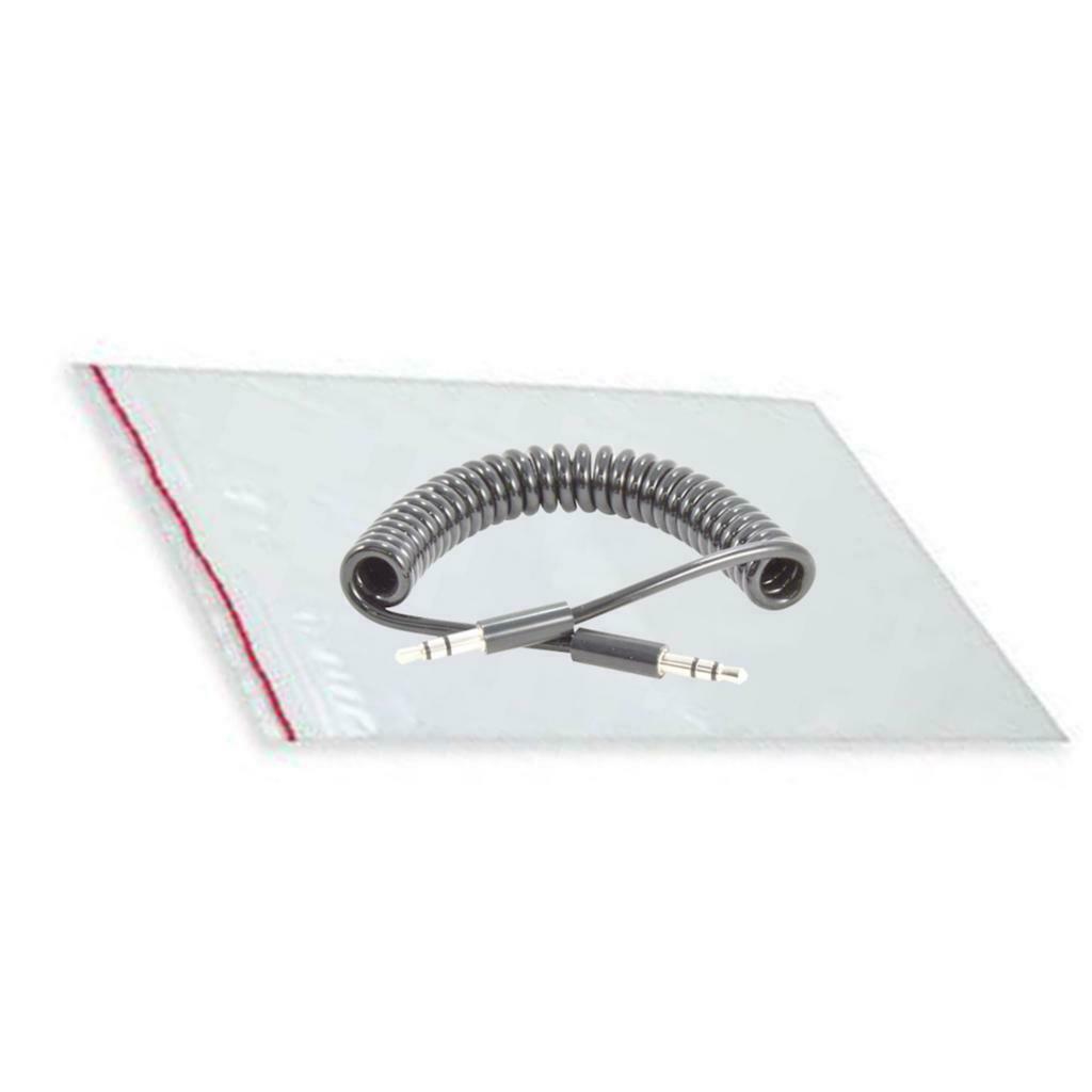 1 Pieces 3.5mm Male to Male Spring Cable Retractable Cables Nickel-plated