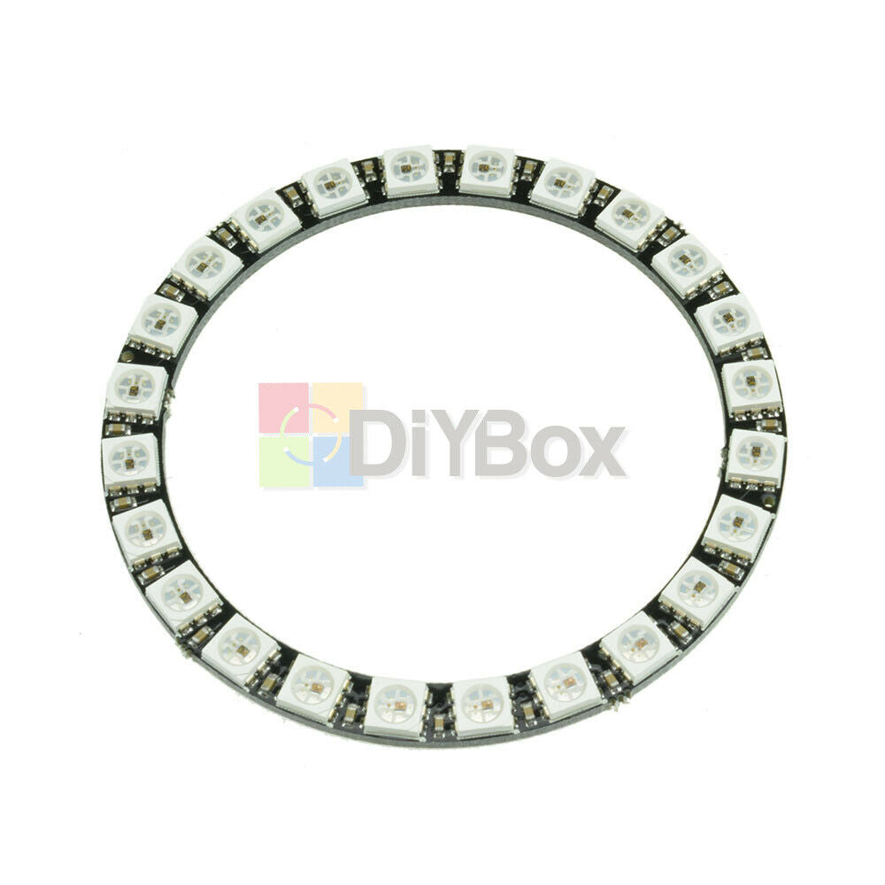 Fit For Arduino WS2812B 5050 RGB LED Ring 24Bit RGB LED + Integrated Drivers