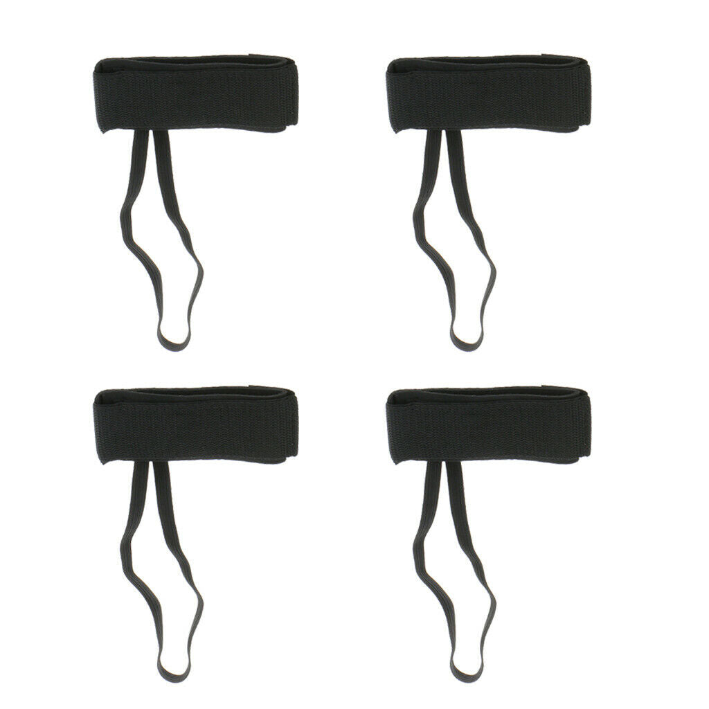 2 pairs of black fin holder fin straps for swimming snorkeling and