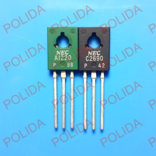 1pair or 2PCS Transistor NEC TO-126 2SA1220/2SC2690 A1220/C2690