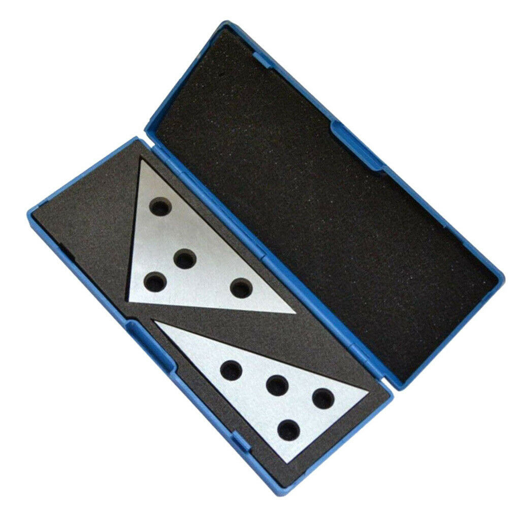 2Pcs/Set High Precision Angle block with 45/45/90 degree and 30/60/90 degree