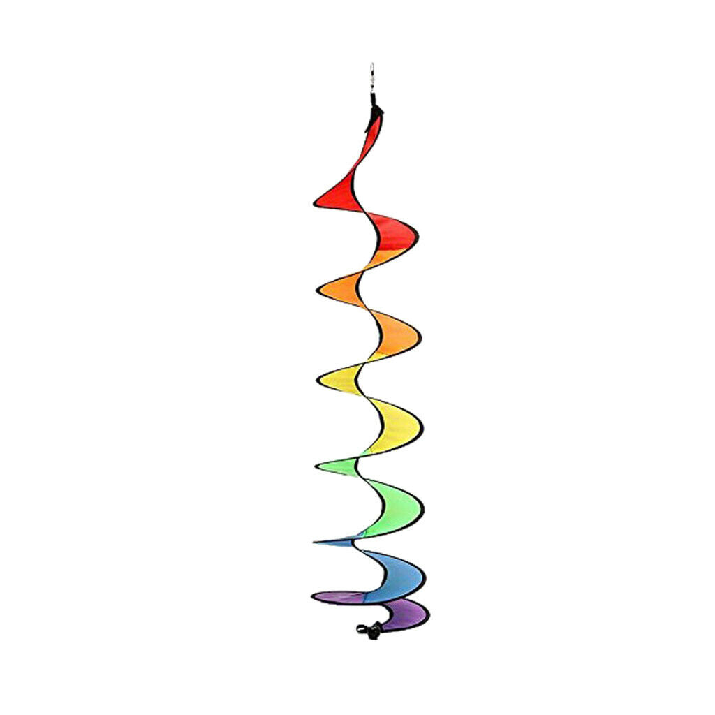 55inch Colorful Spiral Weather Vane Windmill Serpentine Camping Tent
