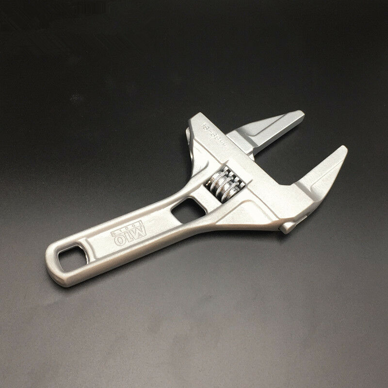 1pcs Mini Adjustable Spanner Wrench aluminium Short Shank Large Openings 16-68mm