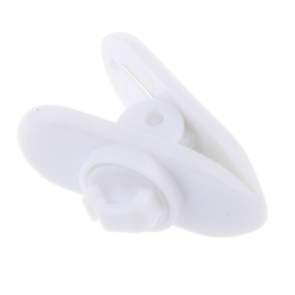 Pieces Earphone Lavalier Mic Tidy Cable Wire Lapel Collar Clip holder White