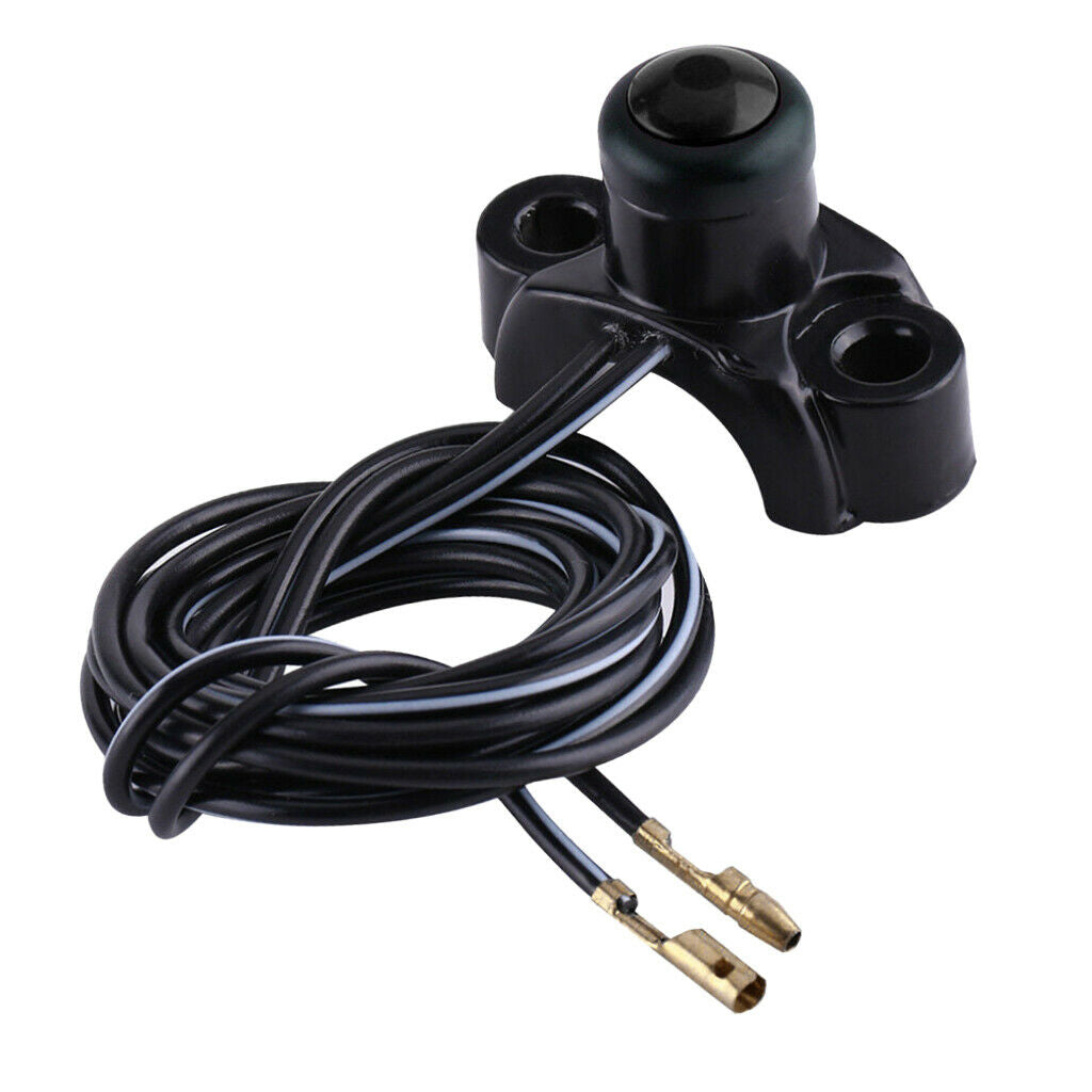 Motorcycle 7inch/8 inch Handlebars Engine Stop Start Kill Button Switch -Black