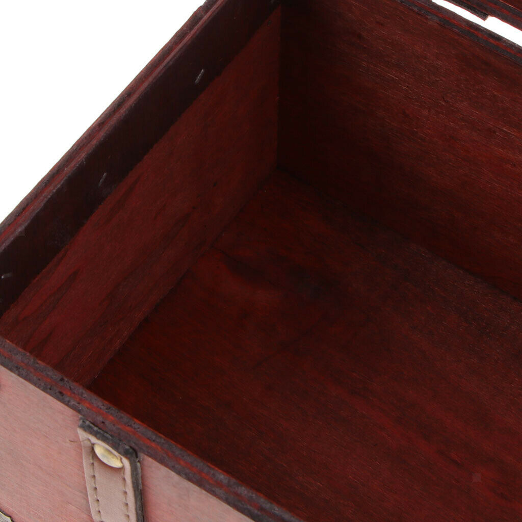 Wooden Jeweler Gift Box 2 Layers To Save Jewelry, Earrings And Rings - B