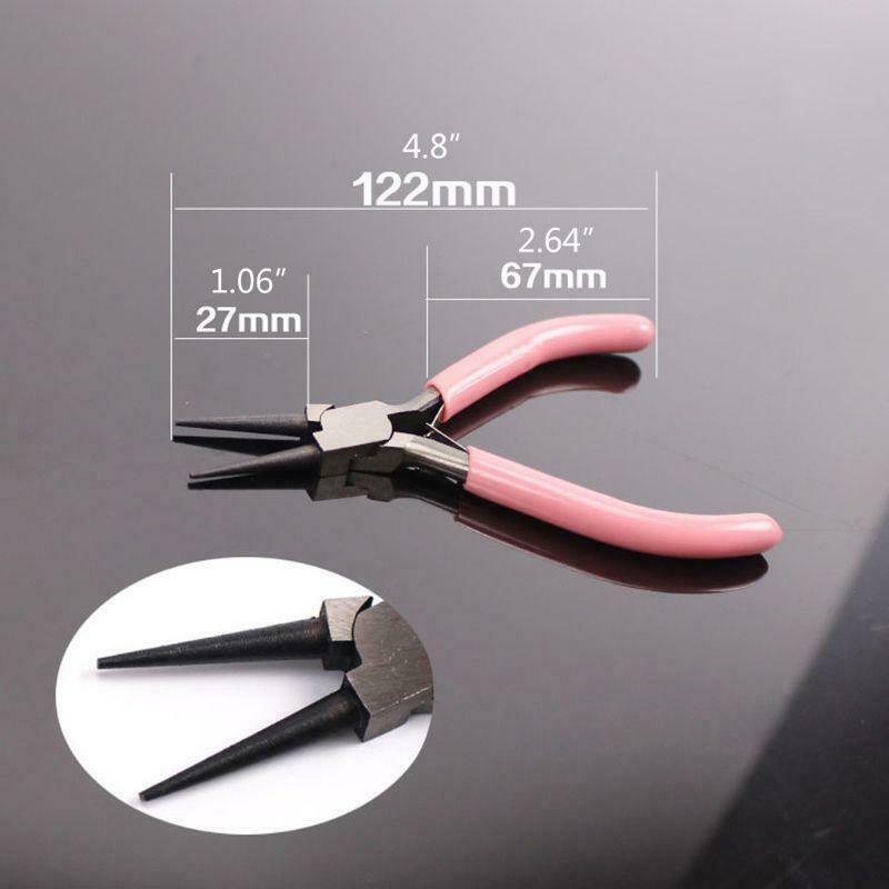 3Pcs Jewelry Pink Pliers Set Wire Cutting Bending Plier Jewelry Making Tools Kit