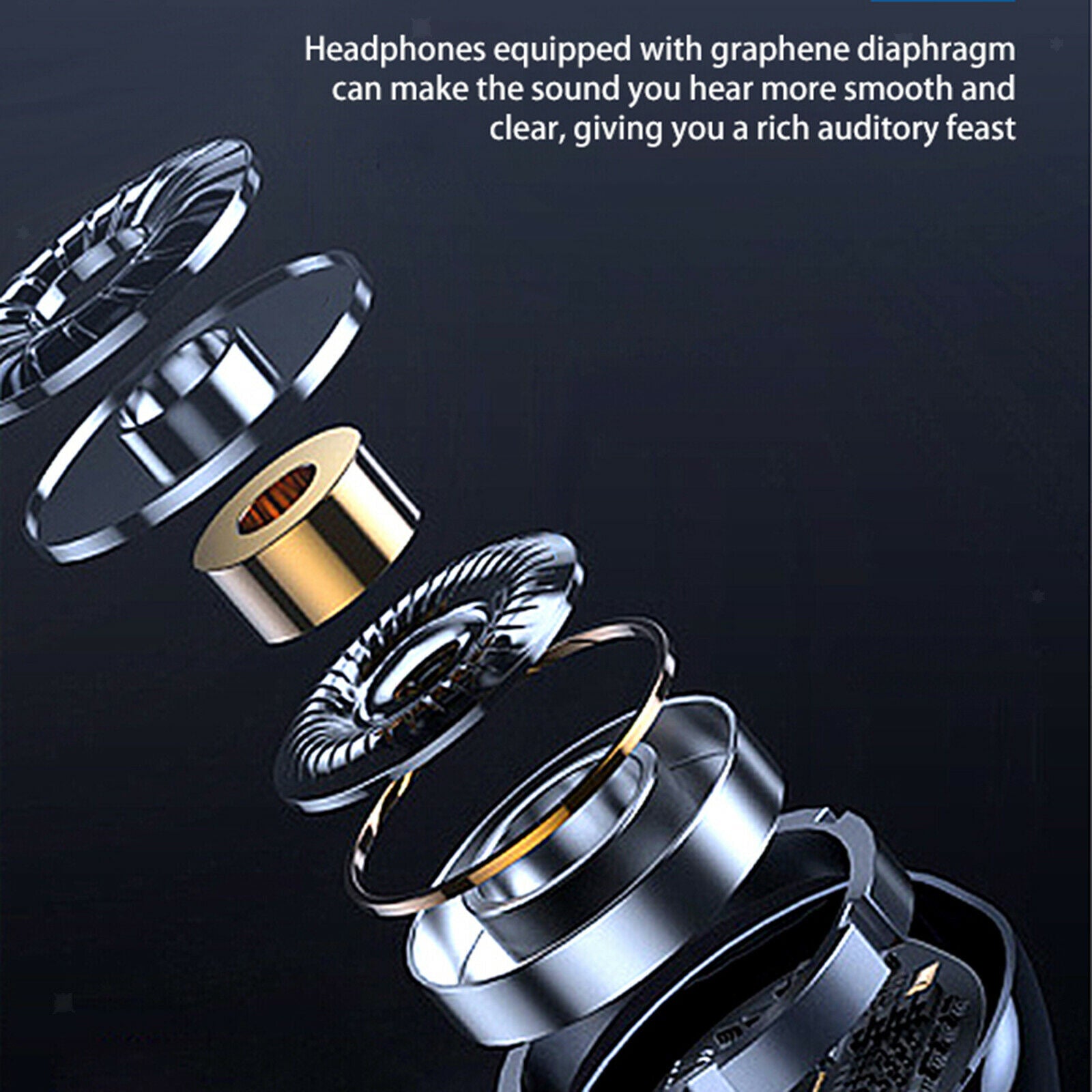 Bluetooth Headphones Neckband Headset Sports Noise Cancelling Earphones