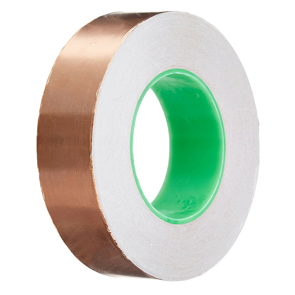2.5cmx11m Guitar Pickup EMI Shielding Copper Foil Tape Adhesive Conductive