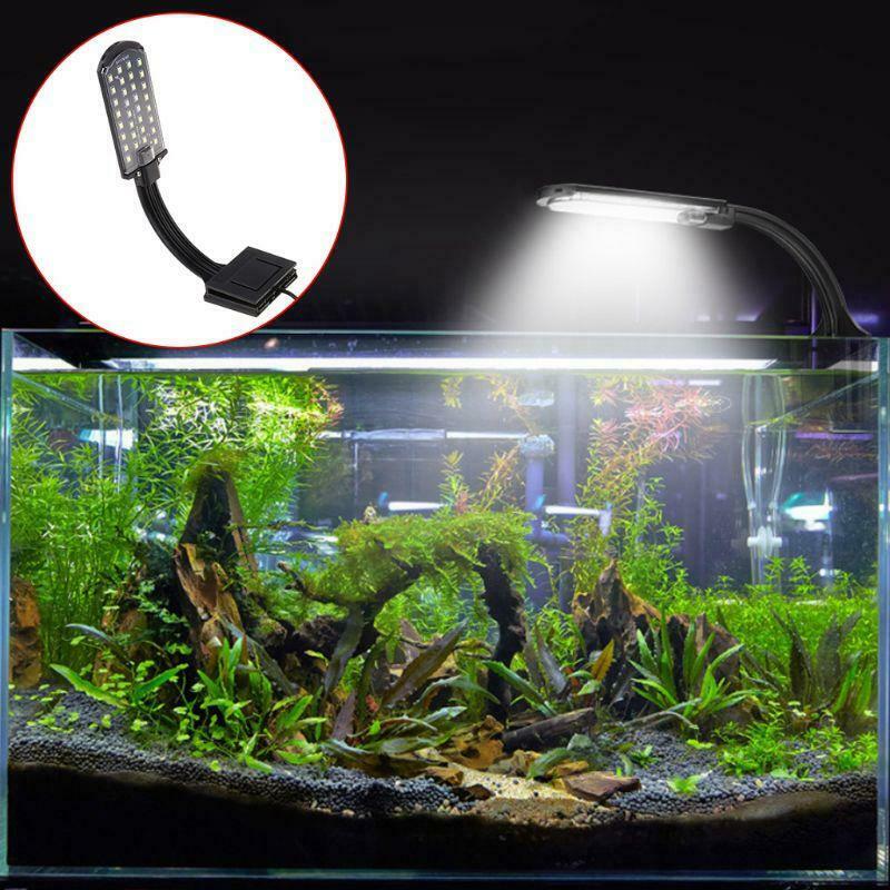 Simple LED Aquarium Lights Water Grass Plants Grow Light Fish Tank Clip-on Lamp