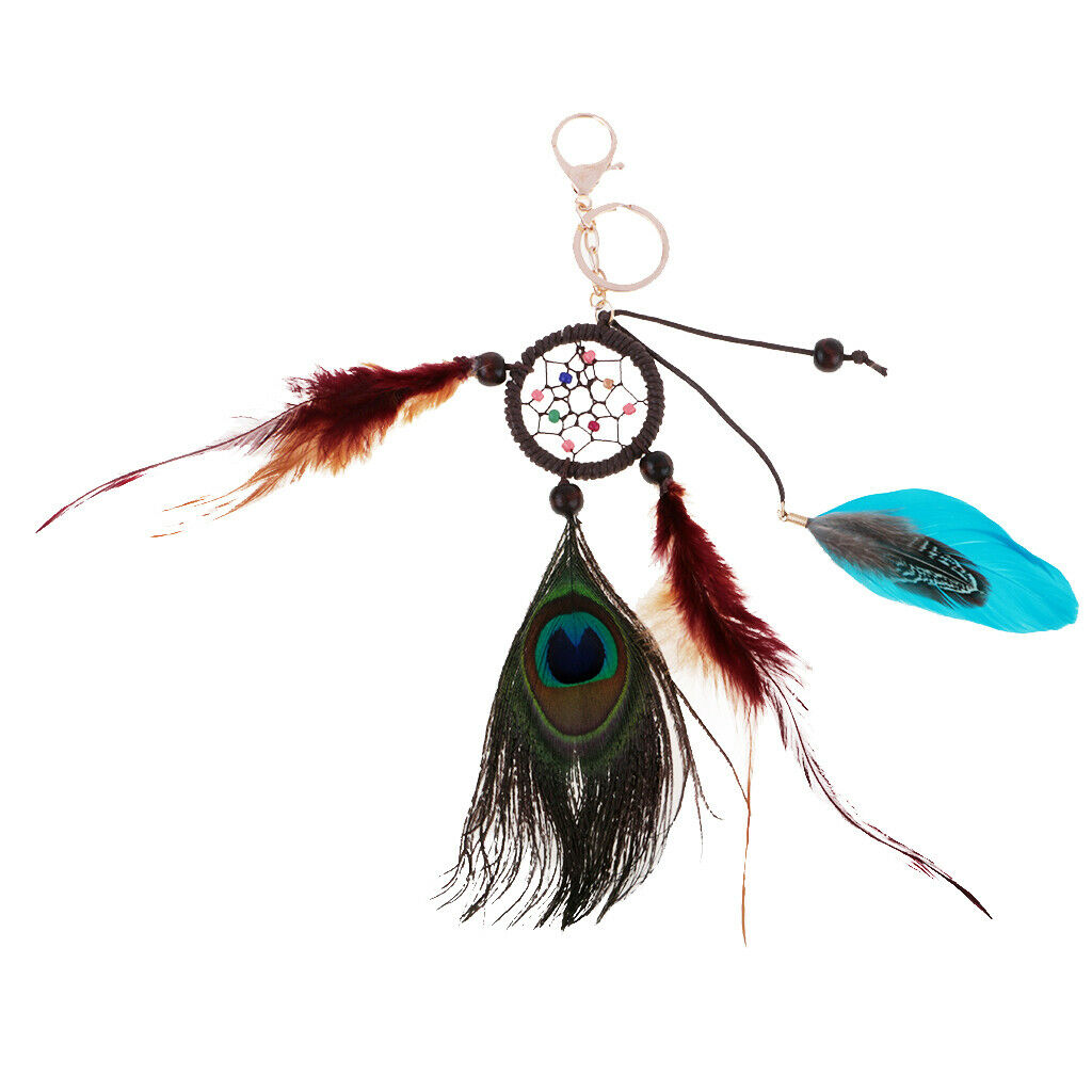 Dream Catcher Feather Tassel Keyring Key Chain Ring Keychain Charm Pendant