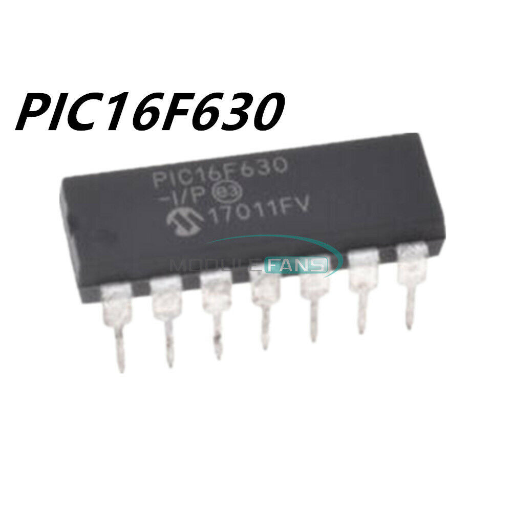 PIC16F630 PIC16F630-I/P 16F630 DIP-14 Microcontroller CHIP IC