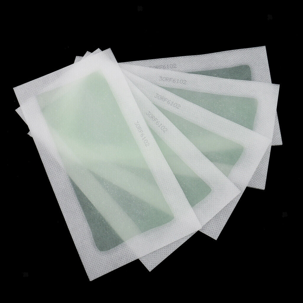 10 Pieces Double Side Cold Wax Hair Removal Strips for Leg Body Facial Hair