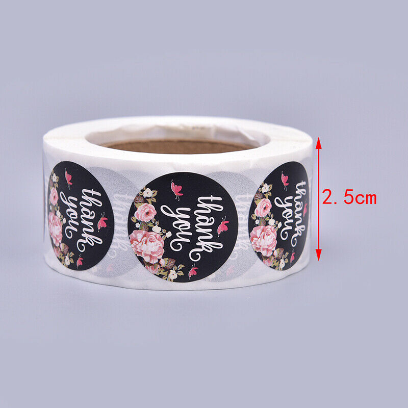 500PCS/Roll Stickers Seal Labels Handmade Custom Thank You Stick.l8