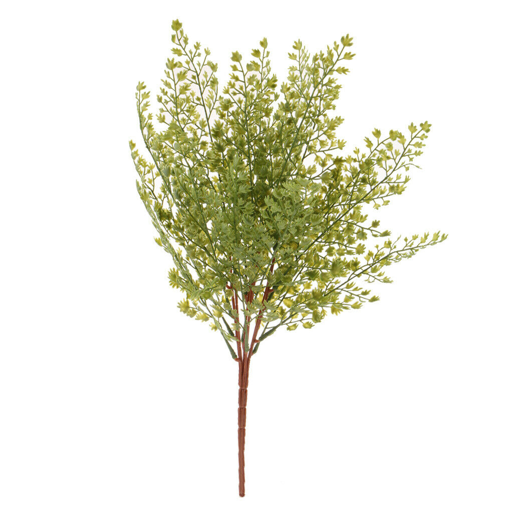 Artificial Fern Leaf Simulation Plastic Plant Flower Home Wedding Decor 45cm