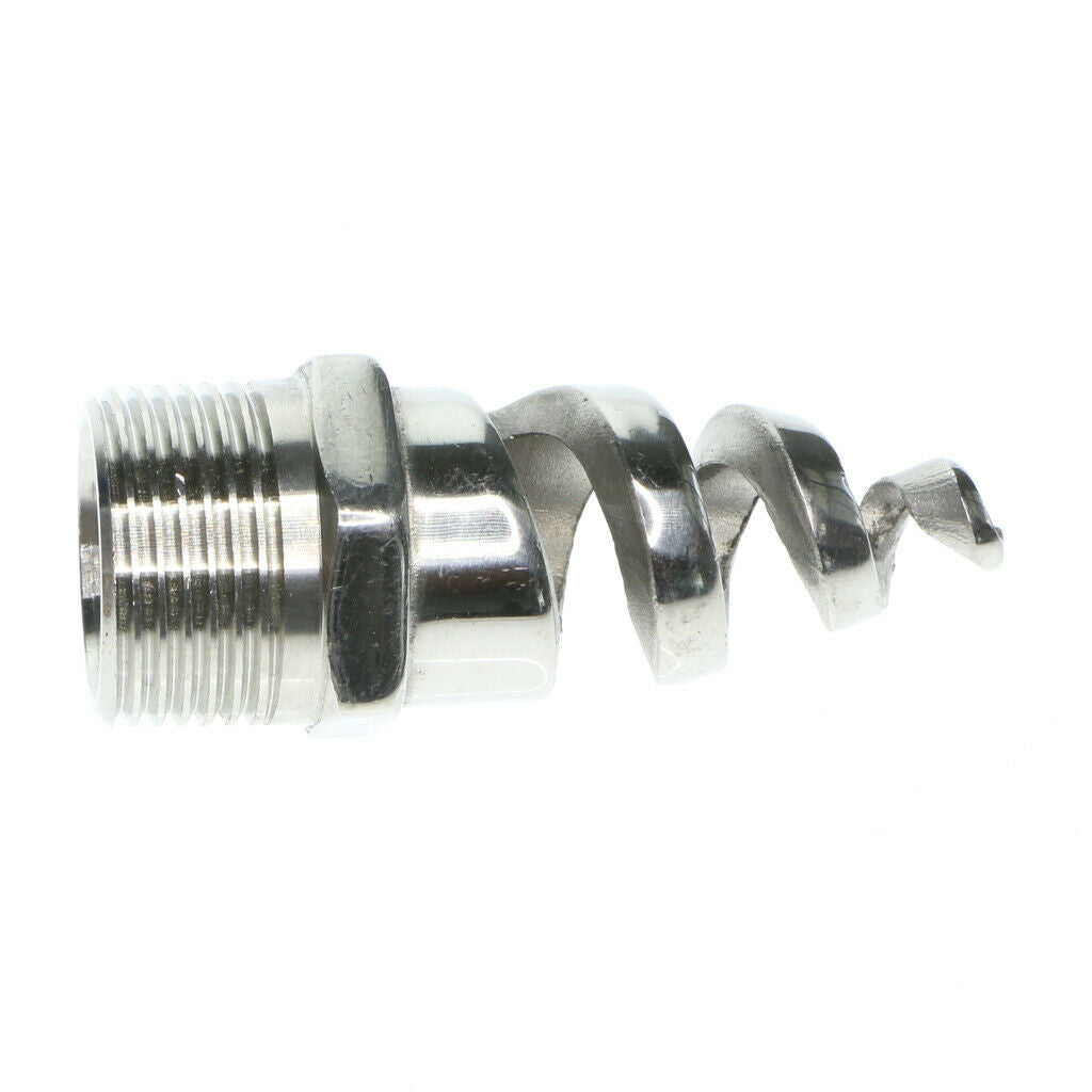 Stainless Steel Spiral Cone Spray Water Nozzle Sprinkler Heads 0.25inch