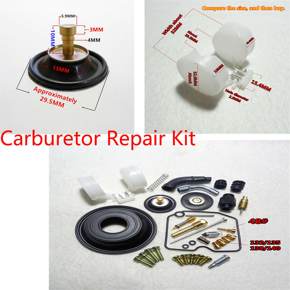 Carburetor Repair Tool Kit For 1995 -2006 Kawasaki Vulcan VN800 Drifter Keihin