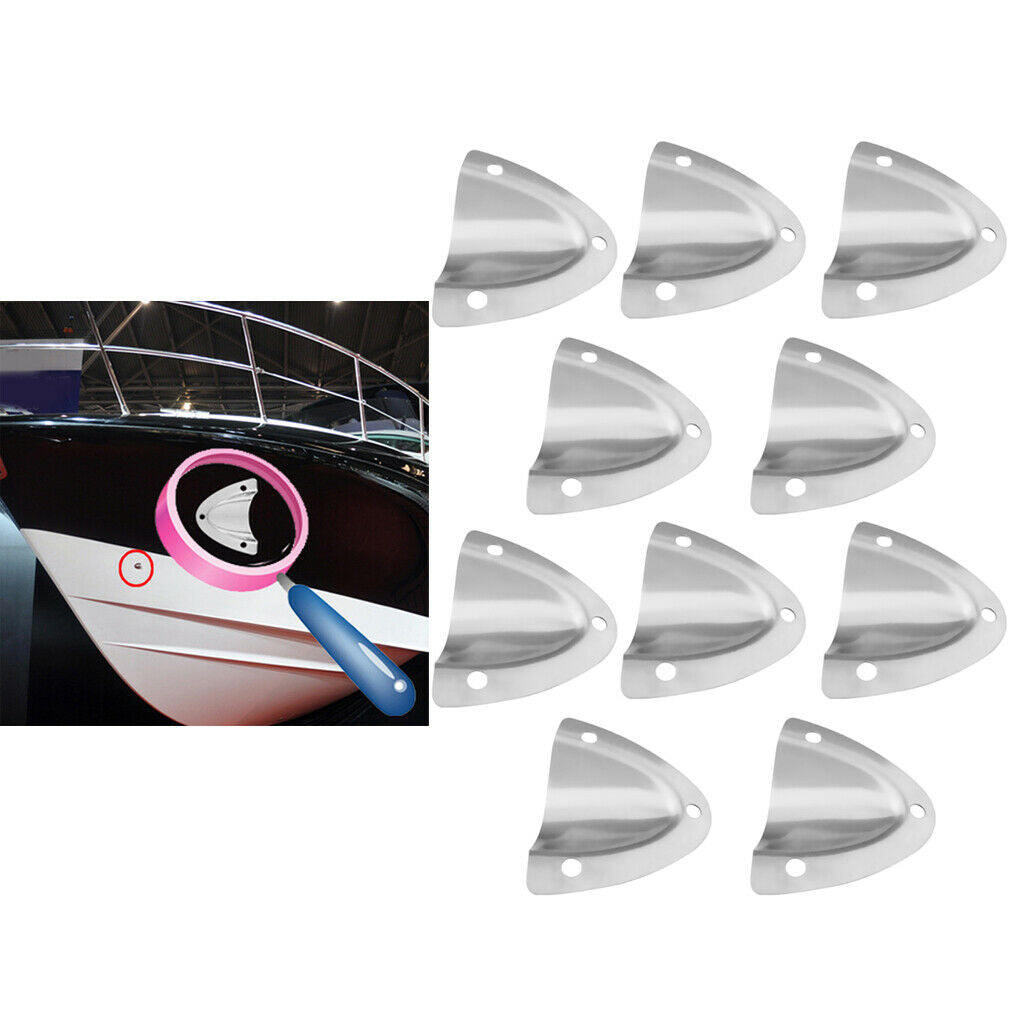 10Pack Clam Shell Midget Vent Marine Boat Stainless