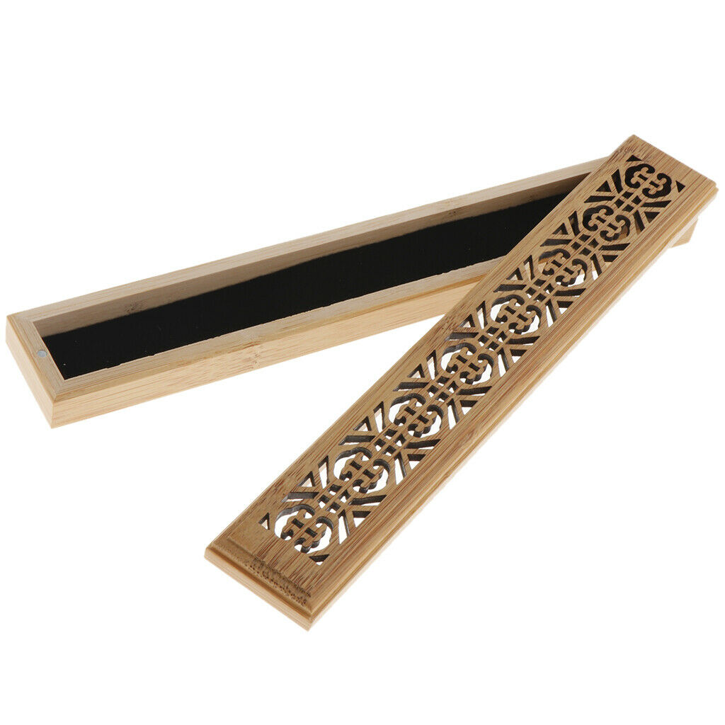 Hollow Bamboo Incense Stick Burner Wooden Censer for Home Decor  Style-7