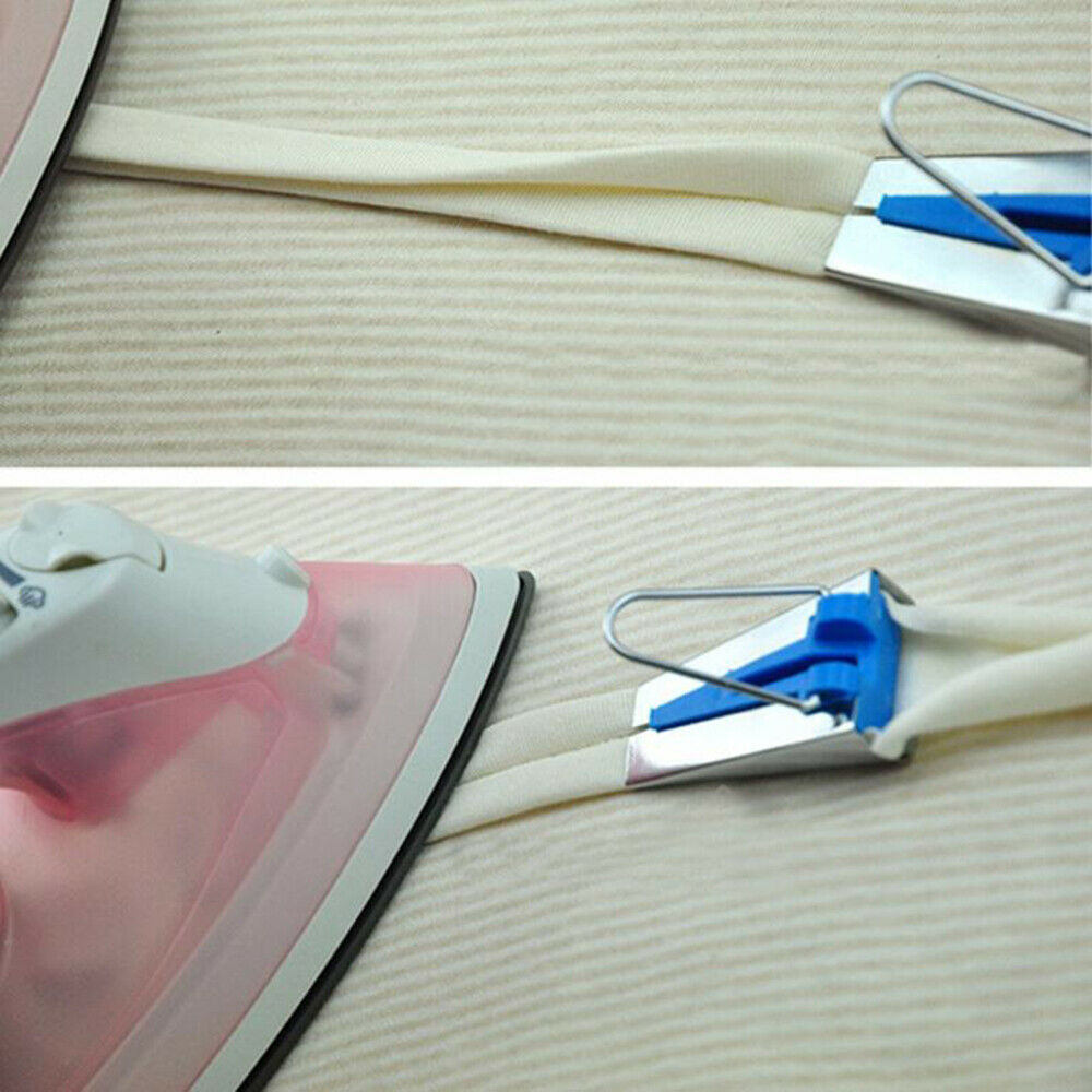 4 Sizes Fabric Bias Tape Maker Tool Sewing Quilting 6mm 12mm 18mm 25mm Set DIY