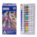12Colors Professional Acrylic Paint Watercolor Set Hand Wall Painting Brush 6ML