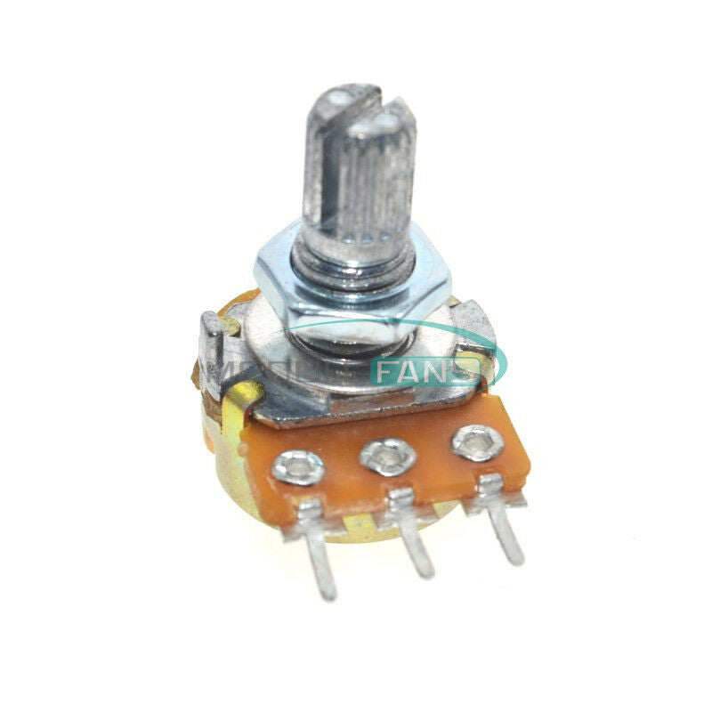 5PCS WH148 Pot B20K 20K Linear Potentiometer Shaft 15mm 3Pin with Nuts