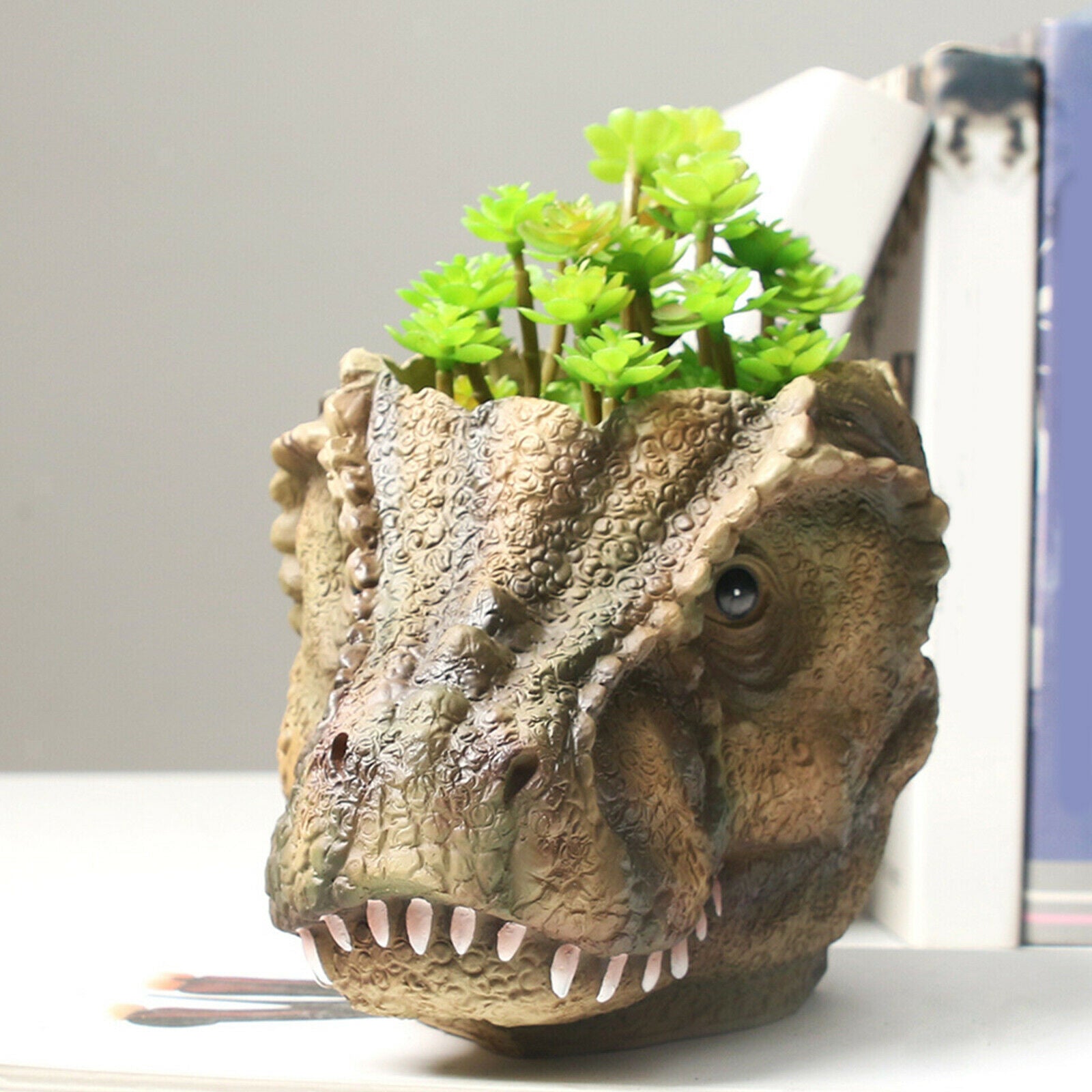 1pc Dinosaur Flower Pot Small Plants Animal Planter Crafts Ornaments Gifts