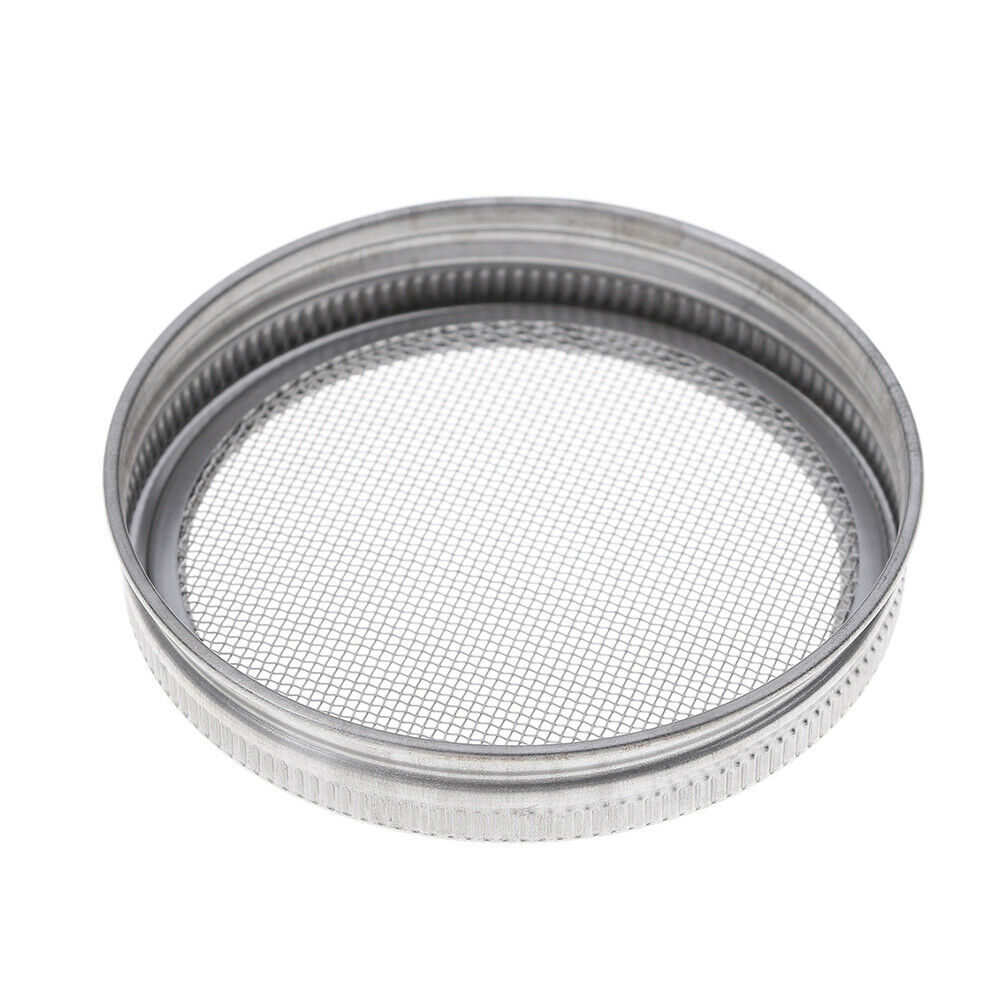 1Pc Stainless steel strainer sprouting lid for canning jars wide mou`SJ·l.l8