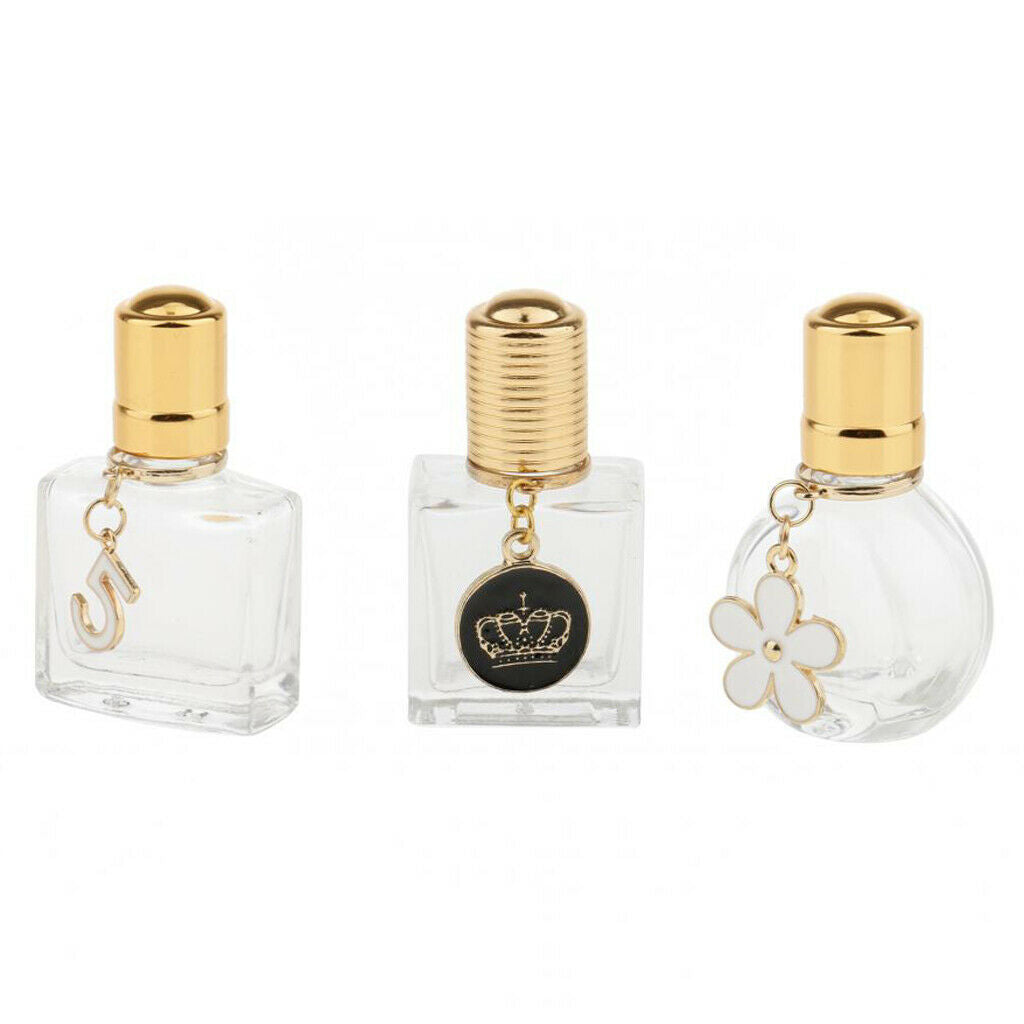 2Pcs Clear Perfume Roll on Bottles Deodorants Lip Gloss Sample Bottle Vials