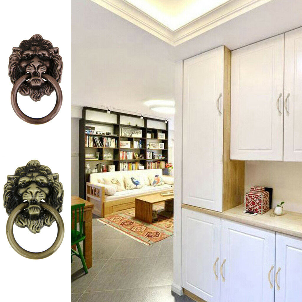 20Pcs Lion Head Knob Pull Handle for Dresser Drawer Cabinet Jewelry Box with