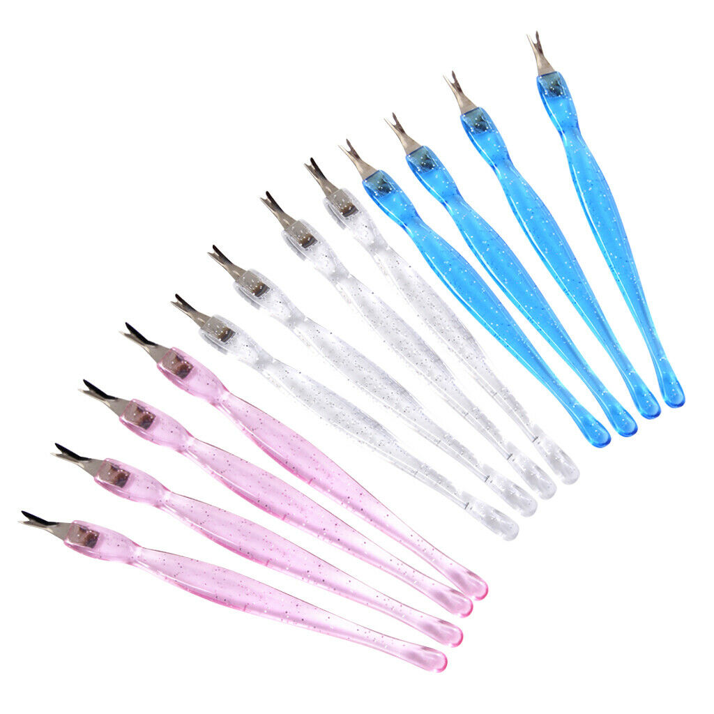 Disposable Cuticle Nipper Trimmer Remover Pedicure Manicure Nail Tools 12Pcs