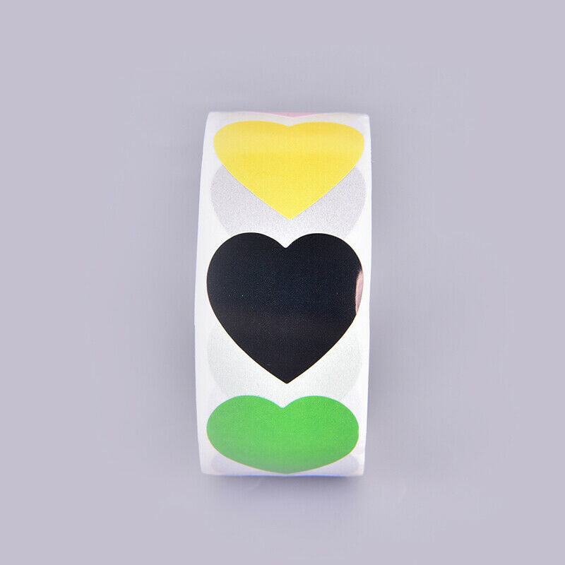 500 Pcs Chroma Heart Labels Stickers Color Code Dot Labels Stickers Chris.l8