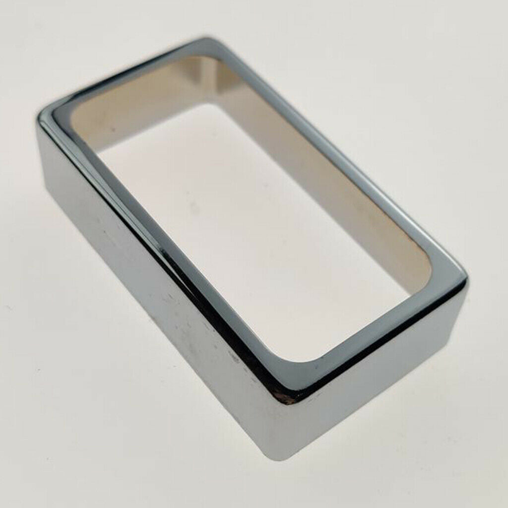 1pc Mini Brass Humbucker Pickup Cover Open for LP Guitar Accs Durable Chrome