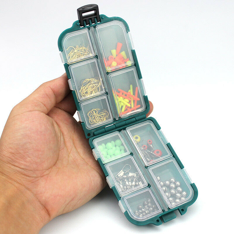 Fishing Lures Metal Spinner baits Tackle Boxes Case Kit with Hook