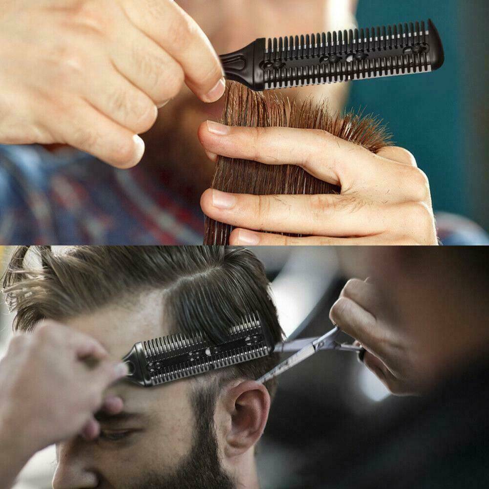 3PCS Hair Comb Razor Cutter Cutting Thinning Shaper Grooming Hair Styling Tool *