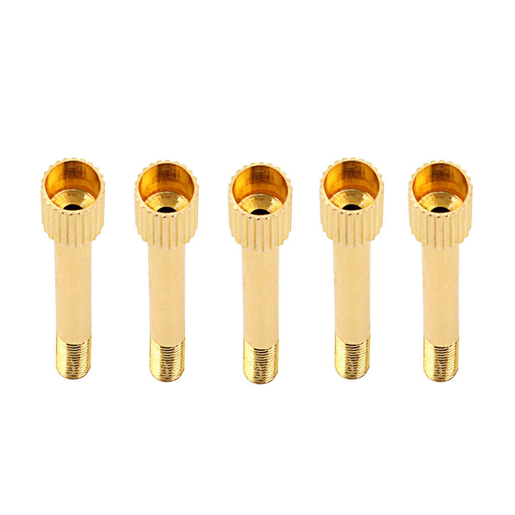 6pcs Golden Brass Guitar Tremolo Bridge Saddle Clamp Locking String Screws