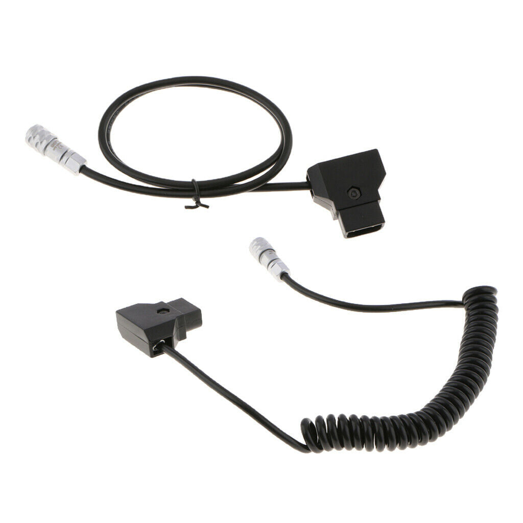 2x D-Tap Power Cable for Blackmagic Pocket Cinema Camera 4K - Coiled Design