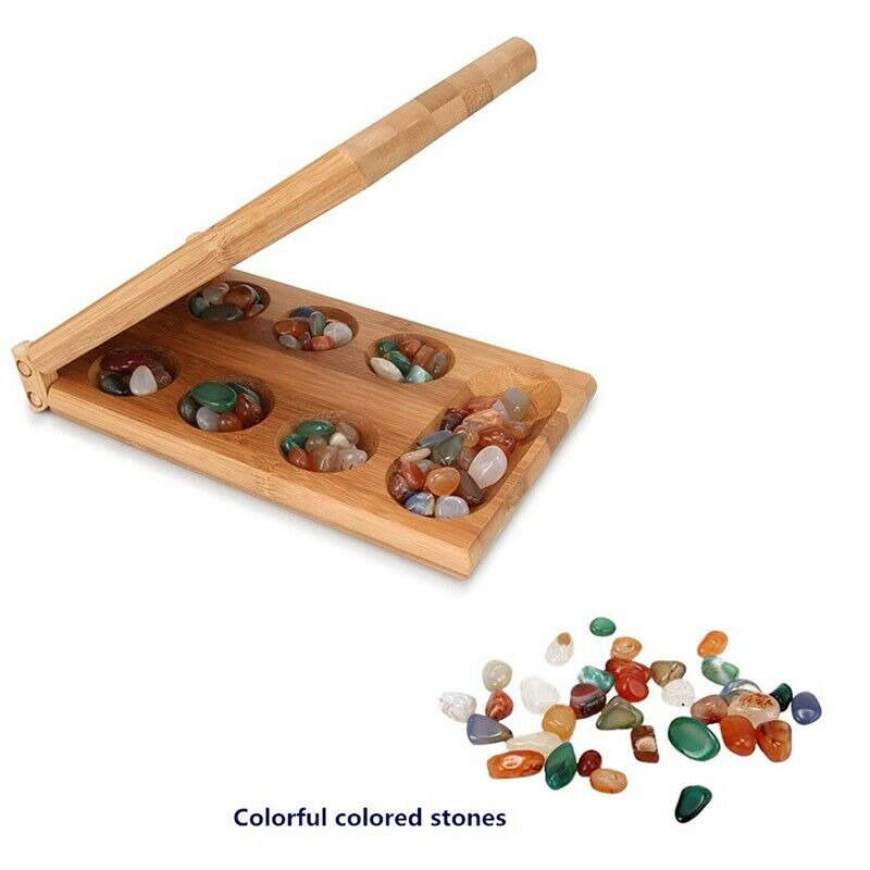 African Gem Chess Classic Strategy Toys Mancala Game Party Game Folding Chess R7
