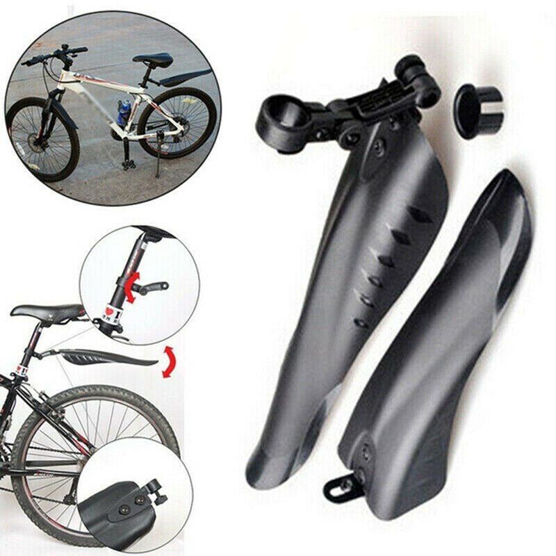 2pcs Bicycle Fender Front Rear Tire Wheel Road Mud Guard Fiber Mudguard